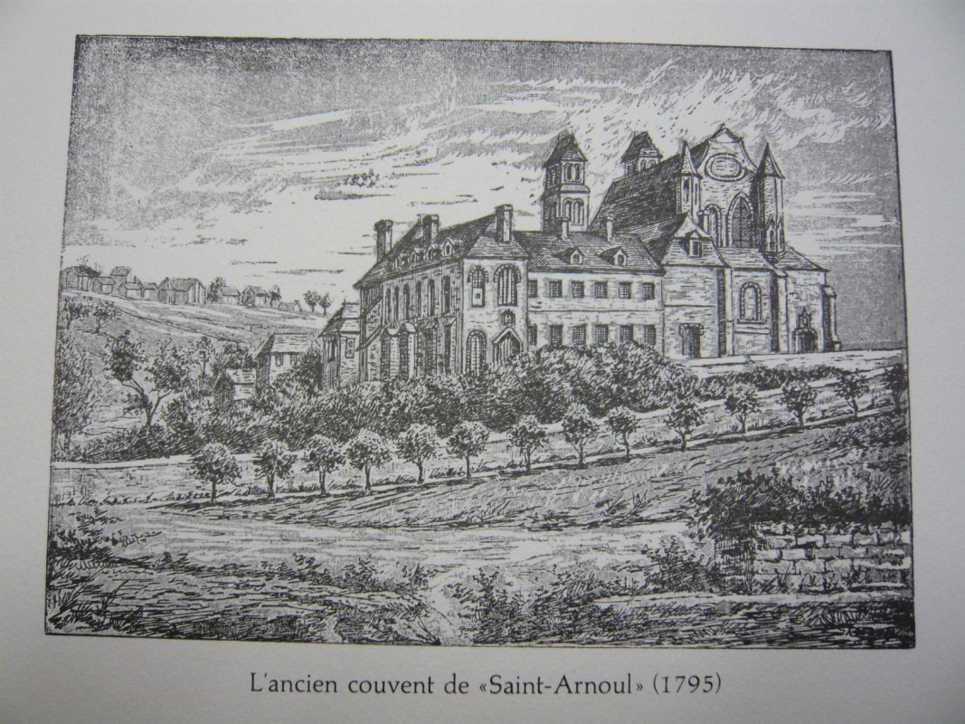 L'ancien couvent de Saint-Arnoul en 1795
