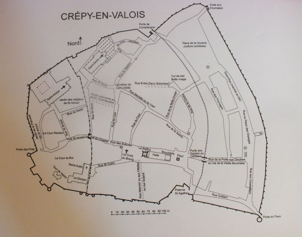 Plan de Crépy au XVIIIe siècle — Carolus Barre