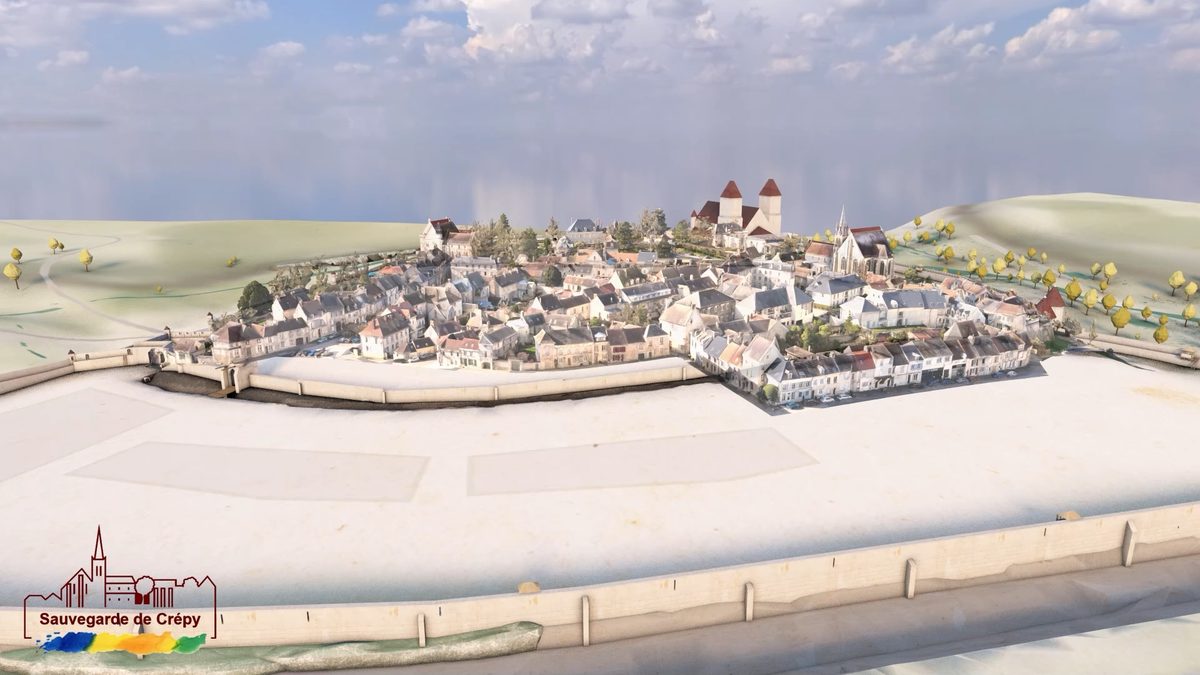 Visitez les remparts de Crépy en 3D