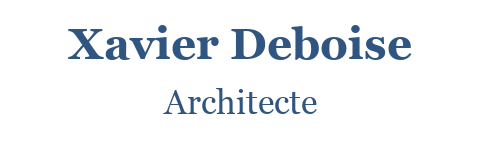 Xavier Deboise — Architecte