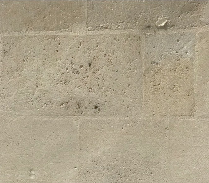 Exemple type de maçonnerie appareillée en pierres de taille