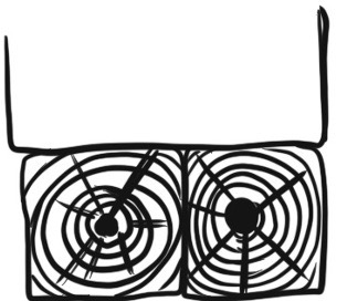 2 exemples de vues en coupe d’un linteau en bois