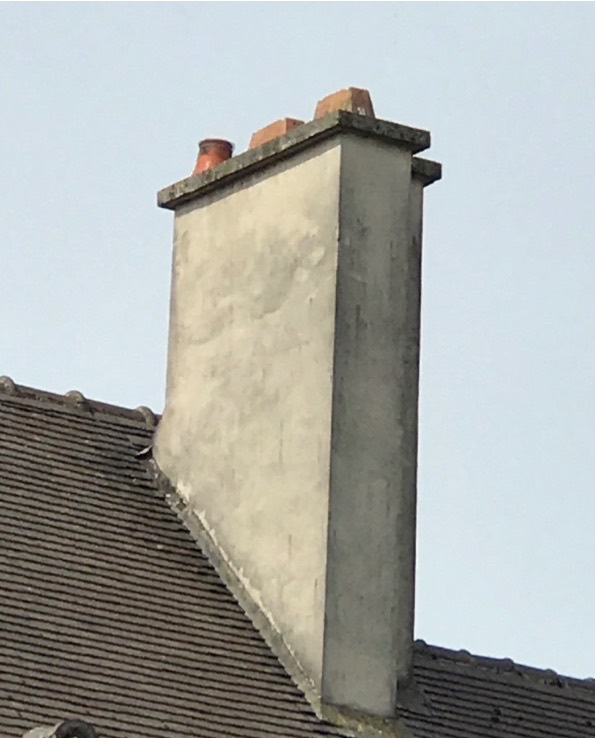 Cheminée en ciment